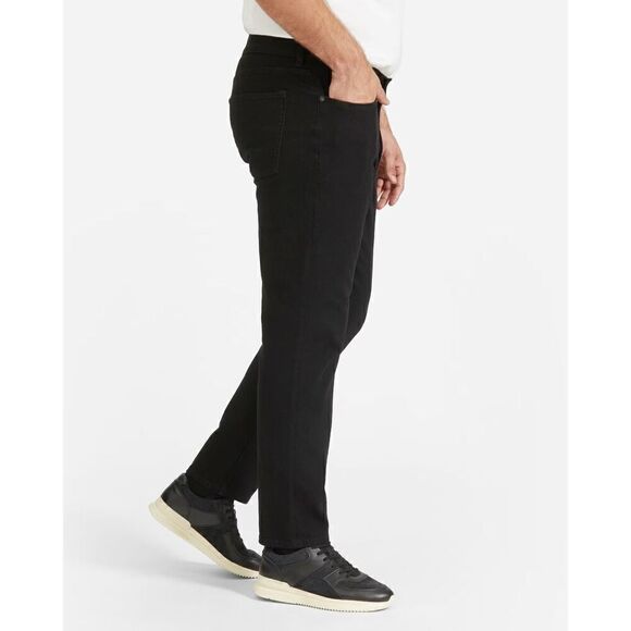 Everlane The Athletic 4-Way Stretch Organic Jean | Uniform Black Men’s 32 x 30 - Picture 4 of 13